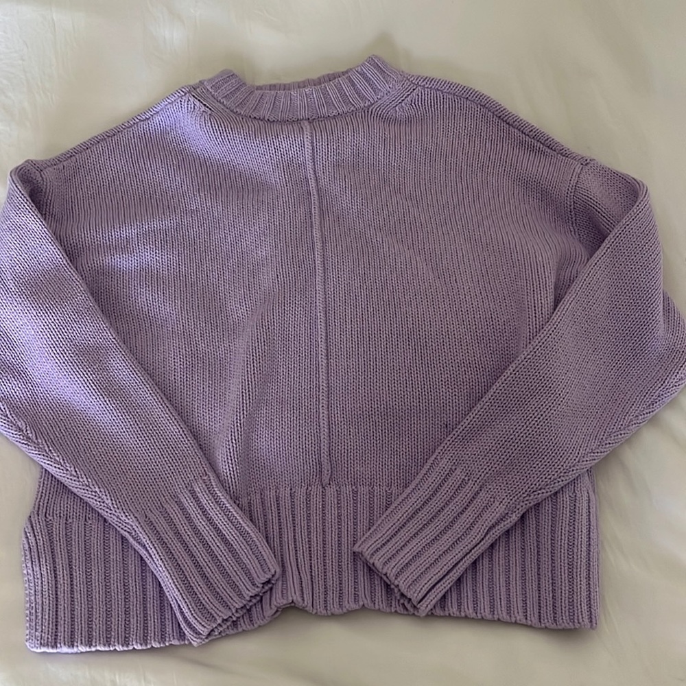 lavender sweater